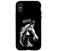 Boulder Colorado USA - Diseño de Caballo Ecuestre Carcasa para iPhone X/XS