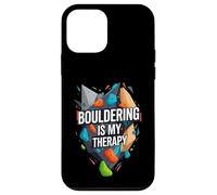 Bouldering Is My Therapy Climber Rock Climbing Design Carcasa para iPhone 12 Mini