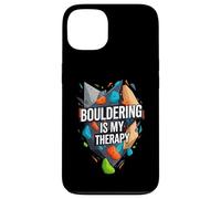 Bouldering Is My Therapy Climber Rock Climbing Design Carcasa para iPhone 13
