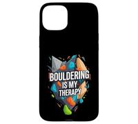 Bouldering Is My Therapy Climber Rock Climbing Design Carcasa para iPhone 15 Plus