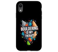 Bouldering Is My Therapy Climber Rock Climbing Design Carcasa para iPhone XR