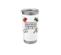 Bouldering Rock Climb Hard Fall Hard Repeat Vaso térmico de acero inoxidable de doble pared