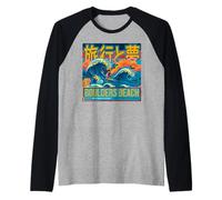 Boulders Beach Simon'S Town, Sudáfrica, símbolo de Viaje Divertido Camiseta Manga Raglan