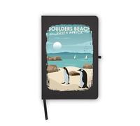 Boulders Beach South Africa - Cuaderno con páginas en blanco, cubierta de piel sintética, planificador, diario, cuaderno de trabajo
