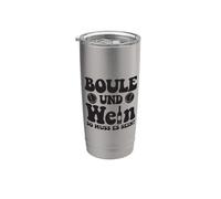 Boule Y Vino, ¡así Es Como Debe Ser! Petanca Boules Vaso térmico de acero inoxidable de doble pared