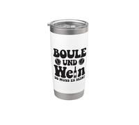 Boule Y Vino, ¡así Es Como Debe Ser! Petanca Boules Vaso térmico de acero inoxidable de doble pared