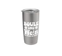 Boule Y Vino, ¡así Es Como Debe Ser! Petanca Boules Vaso térmico de acero inoxidable de doble pared