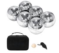 Boules, Bola de Boules de Metal Exterior | Kit Completo Juegos de Recreación al Aire Libre para Picnic al aire libre, Vacaciones en la Playa y Patio Familiar Best Boules Ball Set para pres