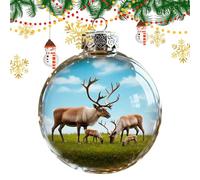 Boules de Noël - Décorations Transparentes Suspendues | Ornements Incassables pour Dîner, École, Restaurant, Centre Commercial, Mariage, Anniversaire, Réunion Familiale, Fêtes d’Hiver