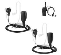 BOULESENM 2 PCS Oreillette Talkie Walkie,Oreillette Talkie Walkie 2 Broches,Casque Talkié Walkié,écouteur,Compatible RT24 RT27 RT619 BaoFeng UV-5R Plus Nestling BF-888S BF-88E