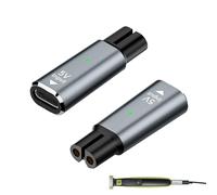 BOULESENM 2PCS Adaptador Cargador Tipo C 5 V Para QP2734, QP2724, QP2834, QP4631, MG7930, MG7950, MG9530,Convertidor Cargador USB C para Clipper Para Series 7000 9000