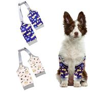 BOULESENM 2PCS Coderas Perro,Protector de Codo para Perros,Perro con Vendaje Codo,Evitar Que Perros Lama Herida,Rodilleras para Perroes,para Perroes, Pequeños, Medianos Grandes (2XL)