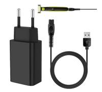 BOULESENM 5V Cargador para Afeitadora Philips 360 QP2734 QP2724 QP2824 QP4631 MG7950 MG5910,Cargador Afeitadora con Cable de Carga Cepillo de Limpieza Incluido