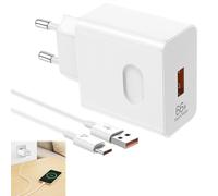 BOULESENM 66W Cargador USB Carga Rapida y 6A 1.5m Cable USBC,Cargador Rápido para Honor 400 Magic Magic 7 Lite,Cargádor Carga Rapida Tipo Cpara Honor 70 90 Lite 200 MagicPad 2 Pad 9 Huawei MatePad