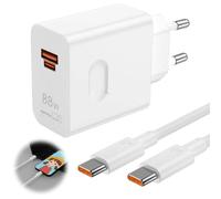BOULESENM 88W Cargador, 88W USB C Cargador Rápido con Cable USB C de 2 m Cárgador Carga Rapida pour Magic7 Lite 7Pro 6 6Lite 6Pro 70 Lite X6B X8B Pad X8a