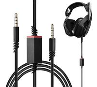 BOULESENM Cable de audio de repuesto para auriculares Astro A40 A50 Gaming, Astro, 3,5 mm estéreo, cable de repuesto con silencio, cable de audio AUX de repuesto, 2 m
