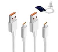 BOULESENM Cable USB-C de carga rápida (120 W, 2 unidades, cable Turbo 6 A, cable usbc, compatible con Xiaomi Redmi Note 13/12/11s/11/13 Pro/8 9 Pro 9T y Mi 13/14/12T/11T Pro/11 Lite/10T Pro/10/12