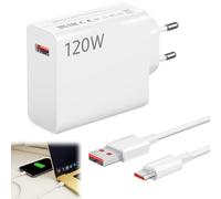 BOULESENM Cargador 120W USB C con 1.5M para Note 14Pro+ 13Pro+ 12Pro+ 5G,Turbo Cargador Rapido para Mi15 15Ultra 14/T 12S Pro 11 10, K70 K60 Ultra, Poco F7 Ultra F6 F5 F4 GT X5
