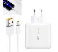 BOULESENM Cargador Rápido OPPO 65W con Cable USB C 2M para OPPO Reno11 F 5G/10 Pro/8 Find X5Lite/X5 Pro/X3 Pro/A79 A98 A58 A57s A77,Cargador Carga Rapida para OPPO Reno 8/OnePlus Nord CE/realme GT