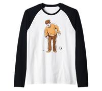 Boulespieler lanzan Bolas de Petanca Boules Camiseta Manga Raglan