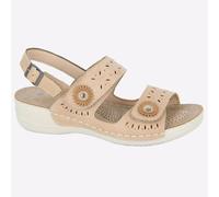 Boulevard Becca Mujer Playa Moda Sandalias Casual Beige