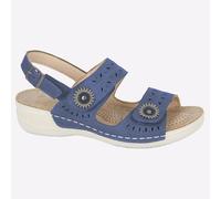 Boulevard Becca Mujer Playa Moda Sandalias Casual Azul Marino