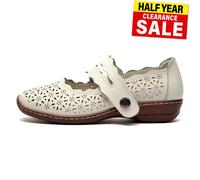 Boulevard Jemima Moda para Mujer Diseñador Casual Chic Zapatos Planos Blanco