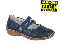 Boulevard Jemima Mujer Moda Diseñador Casual Chic Zapatos Planos Azul Marino