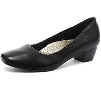 Boulevard L402A Mujer Tacón bajo Liso Zapatos de Salón - Negro, 4 UK