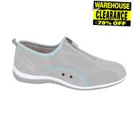 Boulevard La Rochelle Ocio Mujeres Zapatillas De Ante Cuero Moda Diaria Grises