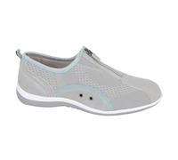 Boulevard La Rochelle Ocio Mujeres Zapatillas De Ante Cuero Moda Diaria Grises