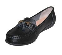 Boulevard Mocasines de Piel con Borlas para Mujer (DF1910)