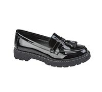 Boulevard Mocasines de tacón bajo con borlas, color negro, Black, 37 EU