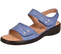 Boulevard Sandalias casuales con tiras traseras para mujer, zapatos acolchados cómodos, azul marino, 41 EU