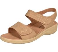 Boulevard Sandalias de nobuck sintético floral para mujer (5 UK) (beige)