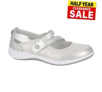 Boulevard Suzie Mujer Clásico Moda Casual Confort Zapatos Plata (Corte Ancho)