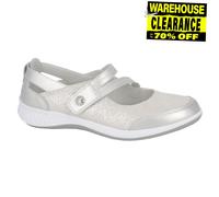 Boulevard Suzie Mujer Clásico Moda Casual Confort Zapatos Plata (Corte Ancho)