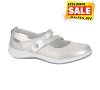 Boulevard Suzie Mujer Clásico Moda Casual Confort Zapatos Plata (Corte Ancho)