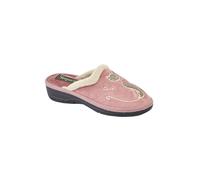 Boulevard Zapatillas de estar por casa abiertas con bordado de gato (DF1346)