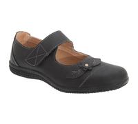 Boulevard Zapatos Casuales de Cuero con Tira Adhesiva de Cierre para (DF423)