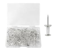 BOUMVID 100 Piezas Chinchetas Pared, Techo Coche, Corcho, Pins Transparentes, Pines de Empuje para Mapas Marca de Mapa, Tablón de Anuncios, Corcho Pared