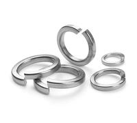 BOUMVID 20 Piezas M5 Arandelas de Resorte en Espiral, Arandela Resorte Redonda, Anillos Elásticos, Arandela Planas DIN 127 Forma B Acero Inoxidable V2A, Plano Anillo Partido Cerradura Arandelas