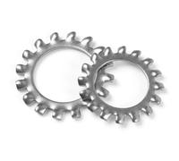 BOUMVID Arandelas de Seguridad Dentadas Externo M20 x 33mm, 10 Piezas Arandelas Dentadas Externas, 304 Acero Inoxidable de Arandela Bloqueo, Arandela de Resorte de Onda