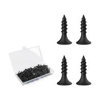BOUMVID Tornillos Negros para Paneles de Yeso M3.5 x 16 mm, 200 Piezas Tornillos Instalación de Paneles de Yeso en Madera, Pladur Autorroscantes Cabeza Avellanada Phillips Autorroscante Tornillos
