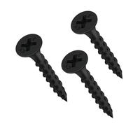 BOUMVID Tornillos Negros para Paneles de Yeso M3.5 x 25 mm, 200 Piezas Tornillos Instalación de Paneles de Yeso en Madera, Pladur Autorroscantes Cabeza Avellanada Phillips Autorroscante Tornillos