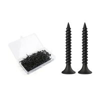 BOUMVID Tornillos Negros para Paneles de Yeso M3.5 x 30 mm, 200 Piezas, Tornillos Instalación de Paneles de Yeso en Madera, Pladur Autorroscantes Cabeza Avellanada Phillips Autorroscante