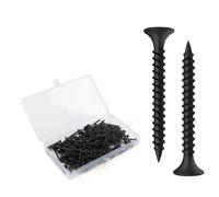 BOUMVID Tornillos Negros para Paneles de Yeso M3.5 x 35 mm, 200 Piezas Tornillos Instalación de Paneles de Yeso en Madera, Pladur Autorroscantes Cabeza Avellanada Phillips Autorroscante Tornillos