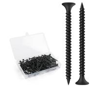 BOUMVID Tornillos Negros para Paneles de Yeso M3.5 x 50 mm, 100 Piezas Tornillos Instalación de Paneles de Yeso en Madera, Pladur Autorroscantes Cabeza Avellanada Phillips Autorroscante Tornillos