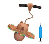 Bounce Ball - 36 × 65 cm Bouncing Ball With Handle | Bounce all With Handle And Pump, Inflatable Balance Capybara Hande & Pump 960 g For Boys Girls, Indoor Outdoor Yard Exercise, Birthday Christmas