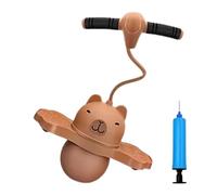 Bounce Ball for Kids, Capybara Design with Pump Handle & Jumping Balance Toy Long Tail, Durable Inflatable Material Main Feature, Children’s Exercise Toy with usage for Boys Girls Kindergarten